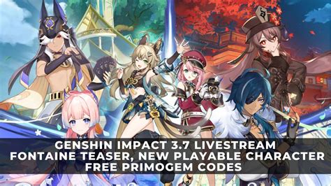 genshin 3.7 livestream|3.7 Livestream Date, Countdown, and Summary 